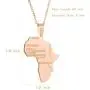 Glimmerst Big Africa Necklace, 18K Gold Plated Stainless Steel African Map Pendant Necklace Iced Out Tag Pendant Necklace Hip Hop Rapper Jewelry for Women Men Glimmerst Big Africa Necklace, 18K Gold Plated Stainless Steel African Map Pendant Necklace Iced Out Tag Pendant Necklace Hip Hop Rapper Jewelry for Women Men