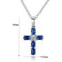CiNily Cross Pendant Necklace Gold Plated Opal Pendant/Mystic Topaz Gemstone Pendant Criss Jewelry