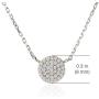 A+O Friendship Necklace - CZ Pave Necklace in Gold, Rose Gold, Sterling Silver