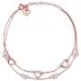 NINAMAID Love Heart Woman Jewelry Silver Infinity Adjustable Bracelet Rose Gold Plated Chain Anklets Gifts for Women Girl