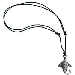 Tribal Jewelry Stingray Surfer Beach marine sea life creature Sting Ray Hawaiian Maori Polynesian Totem Spirit Animal Pewter Mens Pendant Necklace Charm Protection Amulet Travel Talisman for men