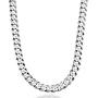Savlano 925 Sterling Silver 8mm Italian Solid Curb Cuban Link Chain Necklace for Men & Women - Made in Italy Comes Gift Box (8mm)