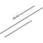 BORUO 925 Sterling Silver Box Chain Necklace, 1mm 1.5mm Solid Italian Nickel-Free Lobster Claw Clasp 14-30 Inch BORUO 925 Sterling Silver Box Chain Necklace, 1mm 1.5mm Solid Italian Nickel-Free Lobster Claw Clasp 14-30 Inch