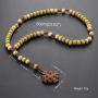 COTTVOTT Wood Rosary Beads Necklace Catholic Saint Benedict Medal Cross Pendant Necklace Prayer Gift