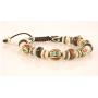 Embedded Medicine Bracelet Yoga Healing Beads Adjustable Wrist Mala Many Color Choices (Multi)