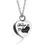 Casa De Novia Always in My Heart Cremation Jewelry Rose Gold Stainless Steel Keepsake Memorial Urn Ash Necklace Casa De Novia Always in My Heart Cremation Jewelry Rose Gold Stainless Steel Keepsake Memorial Urn Ash Necklace