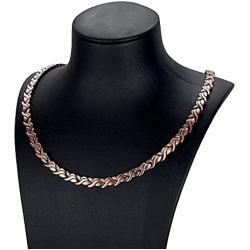 RainSo Womens Pure Copper Magnetic Therapy Necklace Pain Relief for Arthritis with Gift Box