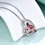 WOTEER Red Cardinal Necklace Valentines Day Gifts for Women When Cardinals Appear Angels are Near Sympathy Jewelry for Girls