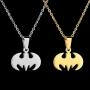 RZCXBS Womens Men Lightweight Surgical Stainless Steel Bat Man Necklace Charm Batman Insect Necklace