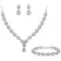 BriLove Womens Wedding Bridal Teardrop CZ Infinity Figure 8 Y-Necklace Tennis Bracelet Dangle Earrings Set BriLove Womens Wedding Bridal Teardrop CZ Infinity Figure 8 Y-Necklace Tennis Bracelet Dangle Earrings Set