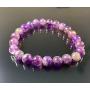 Skye Jewelry Purple Quartz Semi Precious Gemstone Round Bead Chakra Bracelet