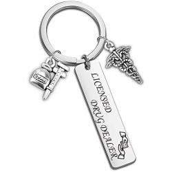 SIDIMELO Pharmacist Gifts Drug Dealer Keychain Funny Pharmacy Student Gift Hospital Coworker Gift Pharmacy Shool Graduation Gift Expert Gift Pharmacist Keychain