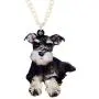 DOWAY Acrylic Charm Cute Mini Schnauzer Necklace Dog Pendant Fashion Pet Jewelry for Women Girls Decoration Party Gifts DOWAY Acrylic Charm Cute Mini Schnauzer Necklace Dog Pendant Fashion Pet Jewelry for Women Girls Decoration Party Gifts