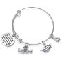 AZORA Graduation Gift Jewelry 2021 She Believed She Could So She Did Inspirational Charm Bracelet High School College Graduate Gifts for Her Senior Daughter Teens