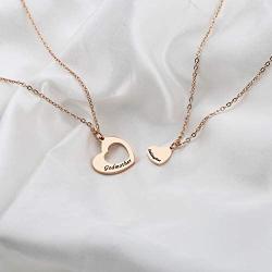 FUSTMW Goddaughter Necklace Godmother In Heart Matching Necklace Set Goddaughter Baptism Gift Religious Jewelry for Godmother