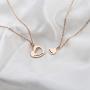 FUSTMW Goddaughter Necklace Godmother In Heart Matching Necklace Set Goddaughter Baptism Gift Religious Jewelry for Godmother