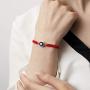 Evil Eye Blue Red String Kabbalah Bracelet Adjustable Gold Plated Good Luck Bracelets for Women Girls Boys Friendship Bracelets Evil Eye Jewelry Negative Energy (Blue red, argentium-Plated-Brass)