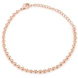 Blossom & Hue 3mm Diamond Cut Adjustable Beaded Ball Bracelet