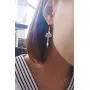 MANZHEN Simple Lightning Bolt Dangle Drop Earrings Women Flash Earrings Jewelry