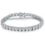 GEMSME 18K White Gold Plated Graduated Round Cubic Zirconia Tennis Necklace/Bracelet/Earrings Sets Pack of 3 GEMSME 18K White Gold Plated Graduated Round Cubic Zirconia Tennis Necklace/Bracelet/Earrings Sets Pack of 3