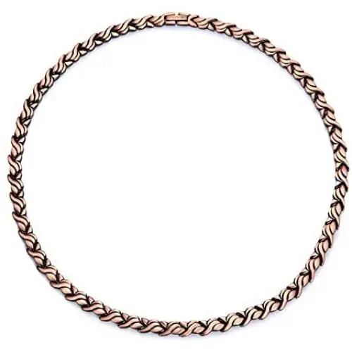 RainSo Womens Pure Copper Magnetic Therapy Necklace Pain Relief for Arthritis with Gift Box RainSo Womens Pure Copper Magnetic Therapy Necklace Pain Relief for Arthritis with Gift Box