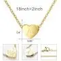 Lanqueen Gold Initial Necklace for Flower Girls Tiny Heart Pendant Necklaces Bridal Wedding Party Gift Bridesmaid Proposal Jewelry for Women Girls