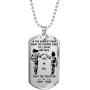 In The Dark Hour When The Demons Come Call On Me Brother And We Will Fight Them Together Custom Name Funny Necklace Jewellery Gifts Dogtag - Perfect Happy