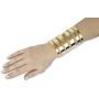 Lux Accessories Wide Cutout Geo Arm Cuff