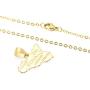Heavstjer Fashion 18K Gold Plated Alloy Sicily Map Pendant Necklace,20inches Link Chain