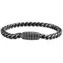 Geoffrey Beene Mens Stainless Steel Franco Chain Bracelet with Magnetic Clasp