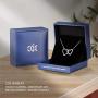 CDE Two Generations Necklace Forever Love Between Mom Daughter Sterling Silver Necklaces for Women 5A Cubic Zirconia Mother’s Day Jewelry Birthday Gifts for Grandmother Mother