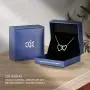 CDE Two Generations Necklace Forever Love Between Mom Daughter Sterling Silver Necklaces for Women 5A Cubic Zirconia Mother’s Day Jewelry Birthday Gifts for Grandmother Mother