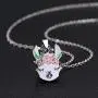 Cute Alpaca Necklace Animal Llama Jewelry Alpaca Stud Earrings Set
