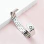 Melix Home Inspirational Bracelets for Women Mens Bracelet Sobriety Gifts Recovery Gift AA Cuff