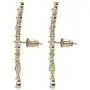 Gold Tone Marquise Cut and Pear Drop Crystal Ear Climber Drop Earrings (43x8mm)