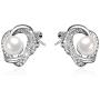 Sheshine Blessing of Love Women Elegant Pearl Pendant Necklace Earrings Set Jewelry Set,Crystal from Swarovski