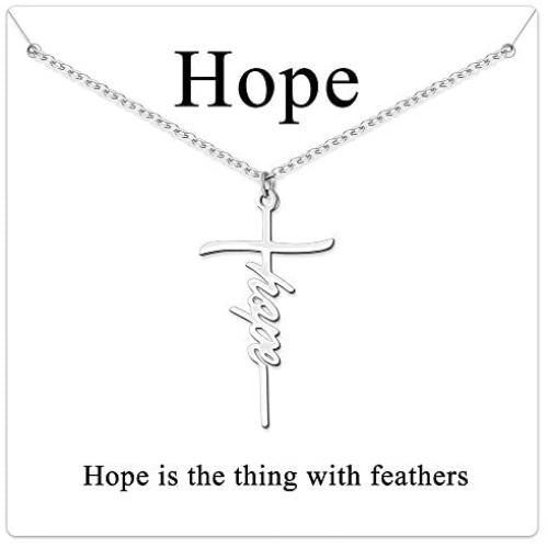 JSJOY Cross Necklace for Women Religious Gifts Cross Necklace Chain Faith Cross Pendant Necklace for Teen Girls