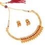 Bodha 22K Traditional Indian Bollywood Designer Gold Coin Necklace Jewelry Set for Girls & Women (SJ_2690)