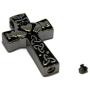 Lauren Annabelle Studio Cremation Jewelry Cross Celtic Claddagh Urn Stainless Steel Pendant Necklace for Men and Women Dad Mom