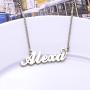 YINSHIFU 18K Gold Plated Name Necklace Personaliaed Name Plate Necklace Gift for Women