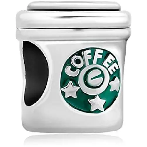 Lifequeen Coffee Cup Charms Butterfly Flower Latte Art Charm Beads for Bracelets Lifequeen Coffee Cup Charms Butterfly Flower Latte Art Charm Beads for Bracelets