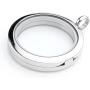 Jovivi 25mm/30mm Living Floating Memory Glass Locket Necklace - Stainless Steel Secure Magnetic Closure