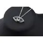 IOHUPCI Evil Eye Jewelry 925 Sterling Silver Blue White CZ Eye Pendant Necklace Gifts for Women Girl 18'' Sliver Chain IOHUPCI Evil Eye Jewelry 925 Sterling Silver Blue White CZ Eye Pendant Necklace Gifts for Women Girl 18'' Sliver Chain