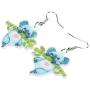 DOWAY Acrylic Charm Cute Cartoon Bamboo Australian Koala Earrings Drop Dangle Jewelry Natural Decoration for Women Girls Funny Party Gifts