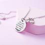 Melix Home Gift for Daughter Necklace from Mom Dad, Youll Always Be My Little Girl Necklace