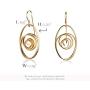 NIEVOS JEWELRY 24k Gold Plated Earring 24k Gold Plated Oval Earring Classics For Her Gift Jewelry Handmade Designer Made By Women Love