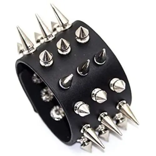 Nsitbbuery Hip Hop Spike Wristband Rivet Leather Cuff Bracelet Nsitbbuery Hip Hop Spike Wristband Rivet Leather Cuff Bracelet