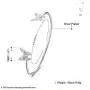 Greendou Fashion Jewelry 925 Sterling Silver Plated Double Butterflies Open Cuff Bangle Bracelet for Women and Girls Greendou Fashion Jewelry 925 Sterling Silver Plated Double Butterflies Open Cuff Bangle Bracelet for Women and Girls