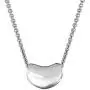 Ritastephens Sterling Silver Kidney Bean Pendant Charm Necklace (16, 18, 20 Inches)