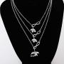 Zuo Bao Mama Bear and Baby Bear Lariat Y Necklace Set Mother Daughters Necklace Set Sweet Mother Daughter Gift Mom Jewelry